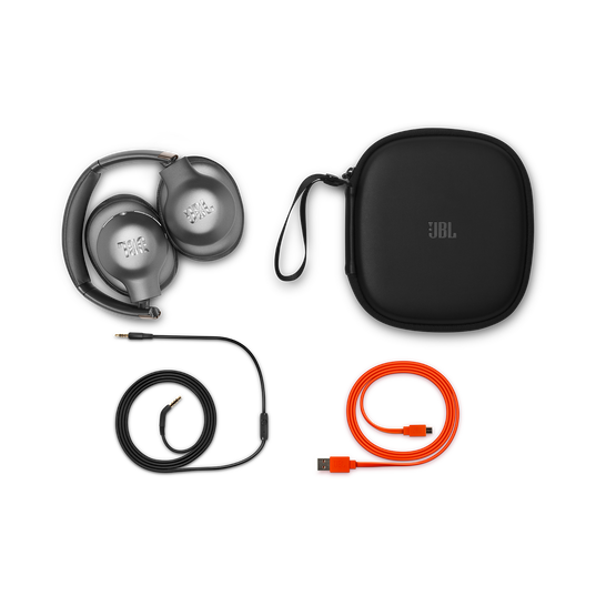 JBL EVEREST&trade; ELITE 750NC - Gun Metal - Wireless Over-Ear Adaptive Noise Cancelling headphones - Detailshot 4